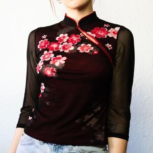 Inc-international-concepts Women's Black and Red Blouse